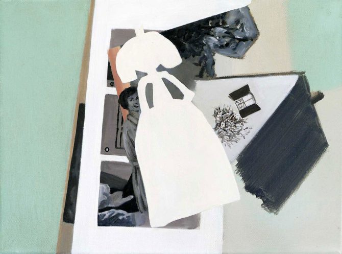 Oil colour on canvas 'Stapelung' Angelika Hasse 2013 contemporary painting