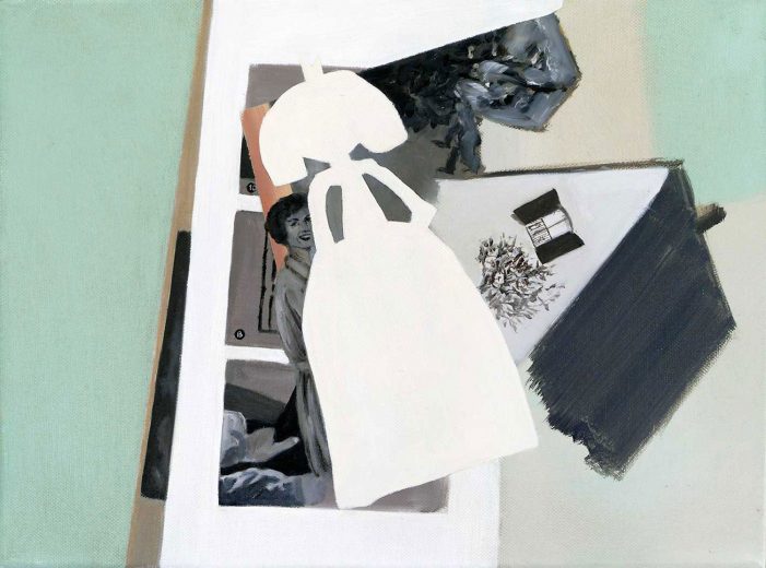 Oil colour on canvas 'Im Spiegel' Angelika Hasse 2013 contemporary painting