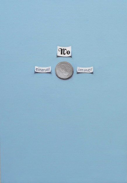 Oil colour  on wooden panel 'wo-einmal-immer' Angelika Hasse 2015 contemporary painting