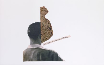 collage 'zwei Räume' Angelika Hasse 2015 art on paper