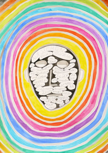 Im Traum Gouache graphite Angelika Hasse