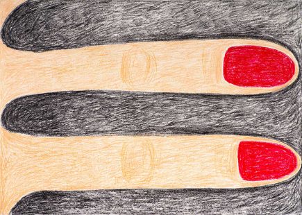 Weekend drawing wax pastel Angelika Hasse