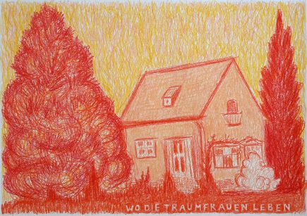 Traumfrauen leben tekening waspastel Angelika Hasse