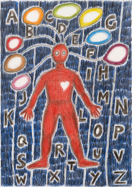 drawing Angelika Hasse tekst beeld