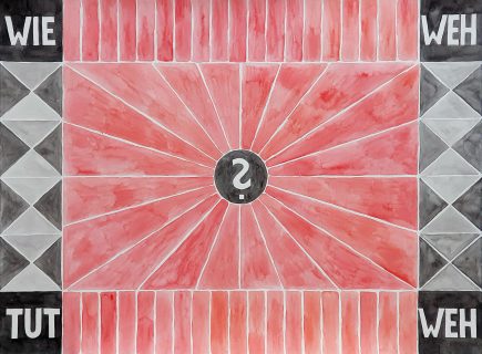 Wie weh...Gouache Angelika Hasse text bild