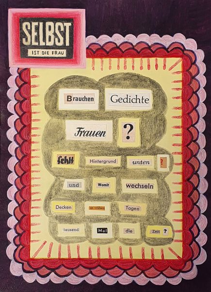 selbst ist die frau drawing/collage