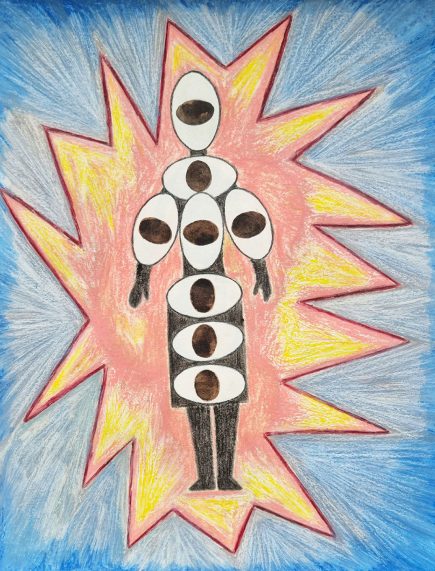 Augenmensch, drawing, Angelika Hasse 2024