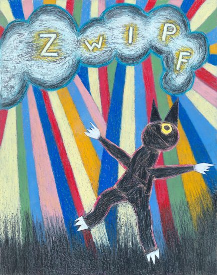 Zwipf drawing collage Angelika Hasse 2024 contemporary art on paper text based art