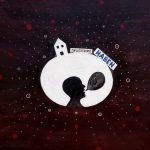 Zufluchtsort oil painting Angelika Hasse 2021 text based art